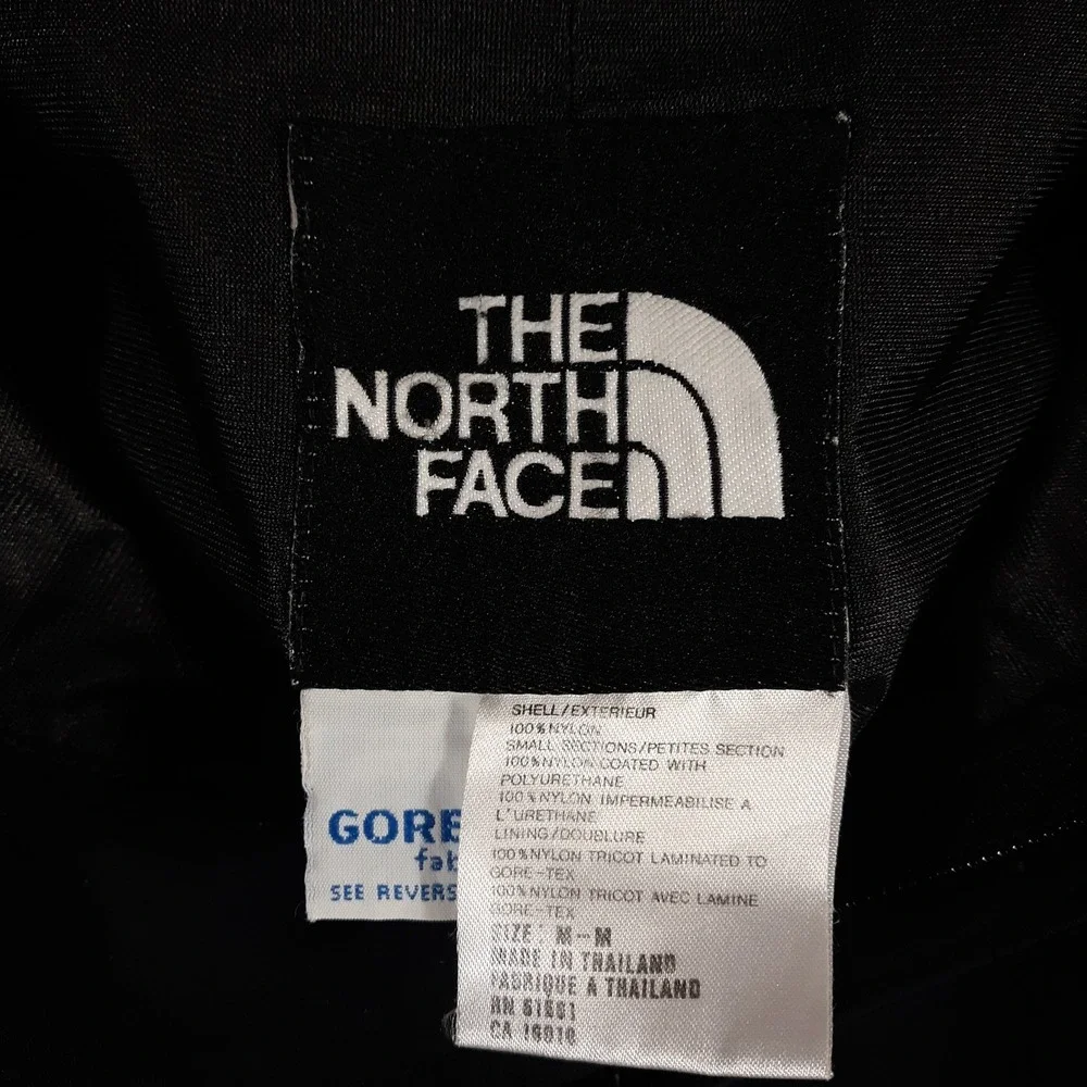 Vintage 1990s The North Face Goretex Ski Pants Vertical Size Medium Black Nylon